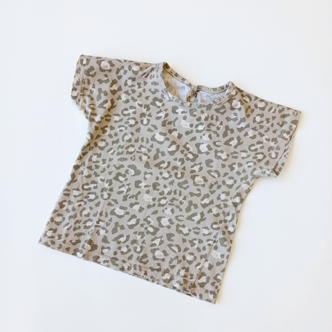 REMERA S/M T. 2 AÑOS ANIMAL PRINT M/C