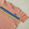 REMERA KEVINGSTON T. 12 AÑOS DURAZNO RAYAS M/C - comprar online