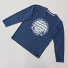 REMERA MIMO T. 10- 12 AÑOS AZUL M/L MONTAÑAS