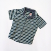 CAMISA SIN MARCA T.4 AÑOS CUADROS AZUL VERDE