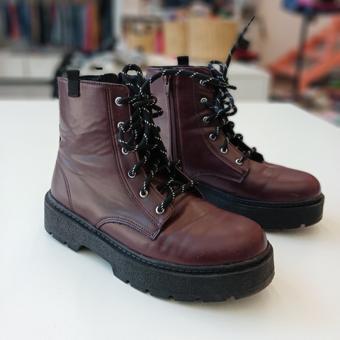 BORCEGOS ZARA N. 36 EU CUERO BORDO