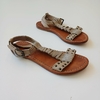 SANDALIAS KOSIUKO N. 36 (CHICO )MARRONES TACHAS
