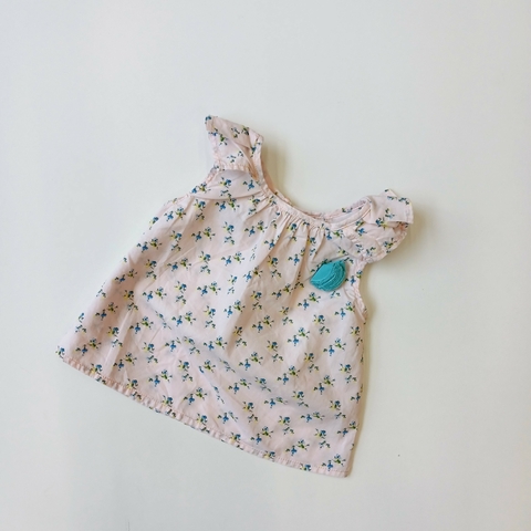 BLUSA ZARA T. 3 - 6 MESES FLORCITAS