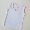 MUSCULOSA CRAYON T. 3- 6 MESES ( 0- 3 MESES ) BLANCA CON ROSA BEBE NUEVO