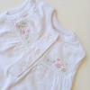BODY CRAYON T. 0- 3 MESES BLANCO FLORCITA * DETALLE - comprar online
