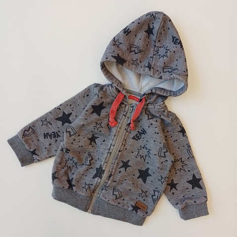CAMPERA MIMO T.XL ( 3-6 MESES GRIS) ESTRELLAS *DETALLE