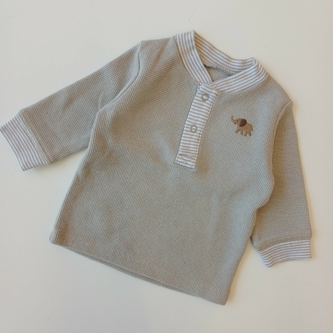 BUZO CARTERS T. 3 MESES BEIGE ELEFANTE