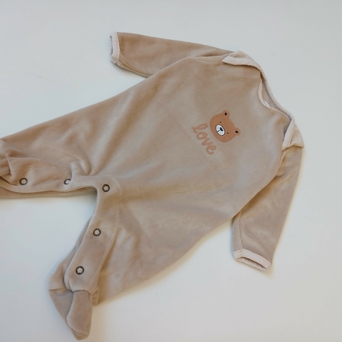ENTERITO CRAYON T. 0-3 MESES BEIGE PLUSH OSITO - Eme de Mar
