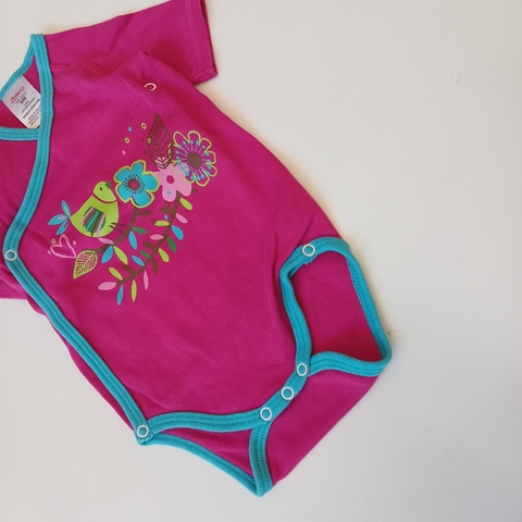 BODY ZUTANO T. 6 MESES FUCSIA PAJARO M/C * DETALLE - comprar online