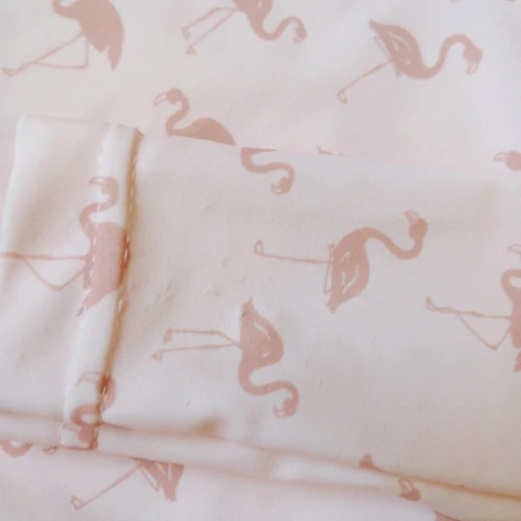 BODY AGUA COCO MIEL T.3 MESES ROSA FLAMENCO M/L * DETALLE - Eme de Mar