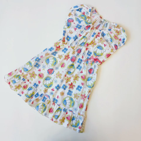 VESTIDO PAUL CARTY T. 12 AÑOS (CHICO) BLANCO FLORES