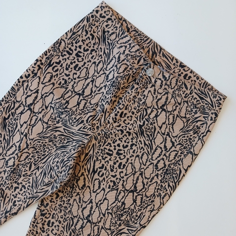 PANTALON H&M T. 12- 14 AÑOS ANIMAL PRINT MARRON - comprar online