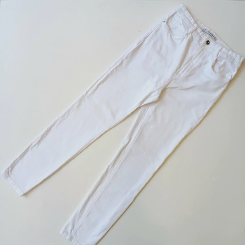 PANTALON ZARA T. 12-14 AÑOS JEANS BLANCO