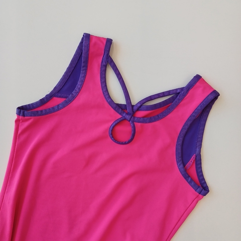 MALLA DE GIMNASIA DANSKIN T.12 AÑOS FUCSIA VIOLETA en internet