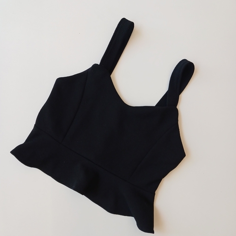 TOP KRISYS T. 12 AÑOS NEGRO VOLADOS ATAR ATRAS - comprar online