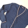 SACO KNY T. 10 AÑOS AZUL BORDE BLANCO HILO - comprar online