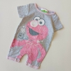 ENTERITO SESAME STREET T. 3- 6 MESE GRIS ELMO ROSA