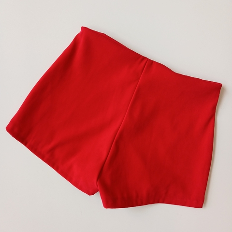 SHORT S/M T. 12- 14 AÑOS ROJO TERCIOPELO