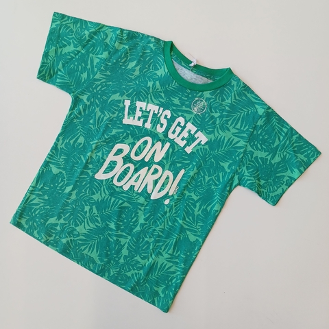 REMERA CRAYON T. 8 AÑOS VERDE HOJAS NUEVA - comprar online