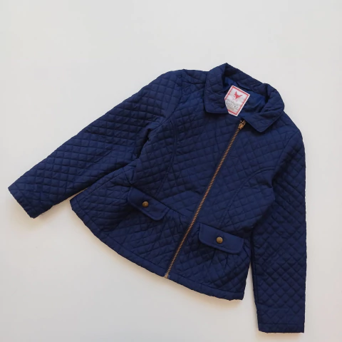 CAMPERA GYMBOREE T. 7 AÑOS AZUL ROMBOS