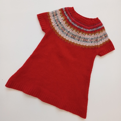 VESTIDO LITTLE AKIABARA T.1 AÑOS LANA BRILLITO