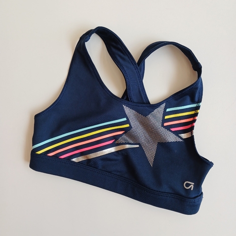 TOP GAP T. 6- 7 AÑOS AZUL DEPORTIVO TIRAS FLUOR ESTRELLA