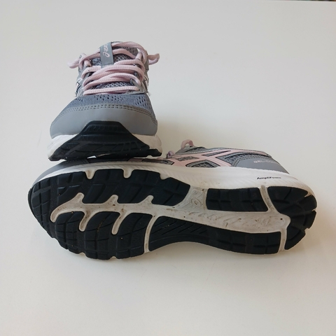 ZAPATILLAS ASICS N 37 ARG GRIS ROSA DEPORTIVAS *DETALLE - tienda online