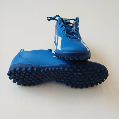BOTINES ADIDAS N. 31 1/2 AZUL TIRAS BLANCAS *DETALLE en internet