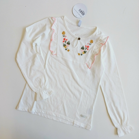 REMERA ADVANCED T. 10 AÑOS ALGODON BORDADO NUEVA