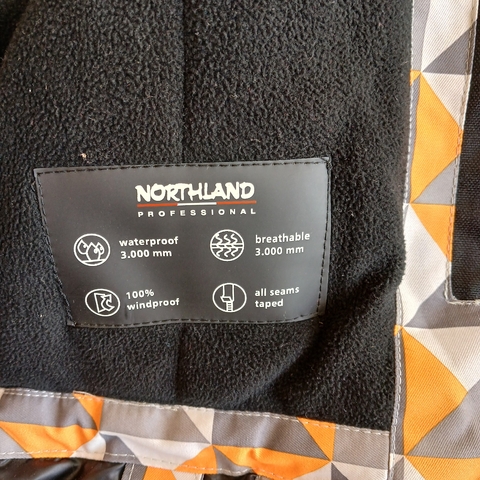 CAMPERA NORTHLAND T. 8-10 AÑOS GRIS NARANJA NIEVE - comprar online