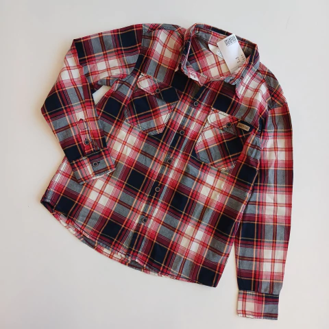 CAMISA H&M T. 8- 9 AÑOS CUADROS NUEVA