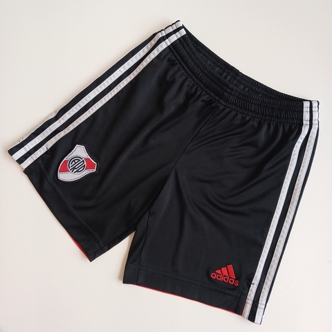 SHORT ADIDAS T. 9-10 AÑOS RIVER PLATE NEGRO *DETALLE