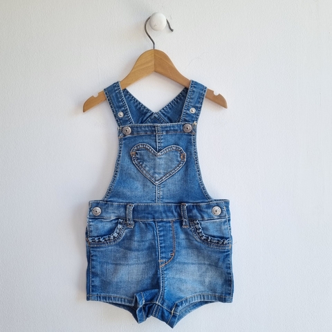 JARDINERO H&M T.4-6 MESES JEAN AZUL