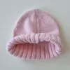 Gorro lana rosa T.10-12 años flor borodada en internet