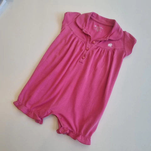 ENTERITO BABY COTTONS T.9 MESES ROSA *DETALLE
