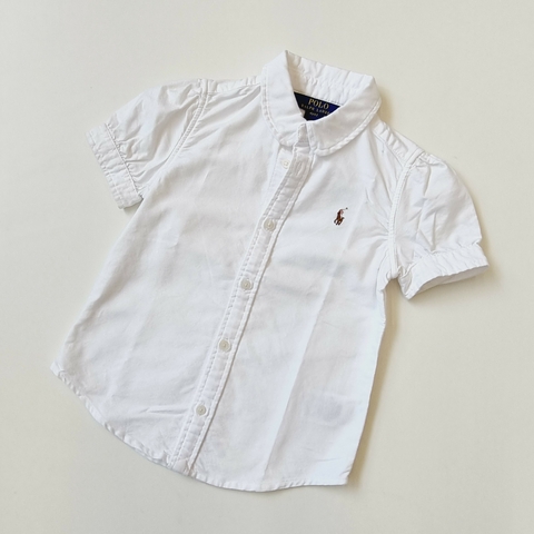 CAMISA POLO T. 4 AÑOS BLANCA M/C