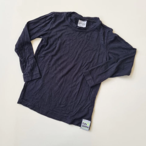 REMERA GRISINO T. 3- 4 AÑOS NEGRO MODAL M/L