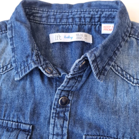 CAMISA LFT BABY T. 18- 24 MESES JEANS M/L * DETALLE - comprar online