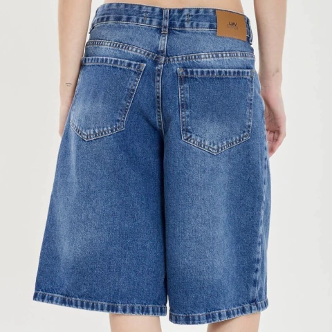 NUEVA BERMUDA BAGGY T.38 TIRO BAJO AZUL LOCALIZADO - comprar online