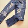 PANTALON ZARA T.34 LOCALIZADO ROTURAS AZUL - comprar online