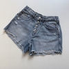 SHORT ZARA T. 14 AÑOS JEANS ROTURAS BOTONES - comprar online