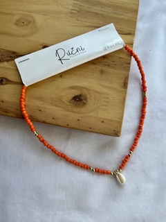 collar verano naranja