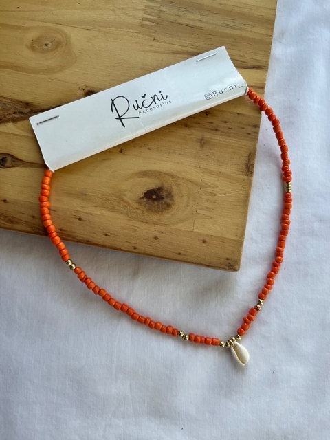 collar verano naranja