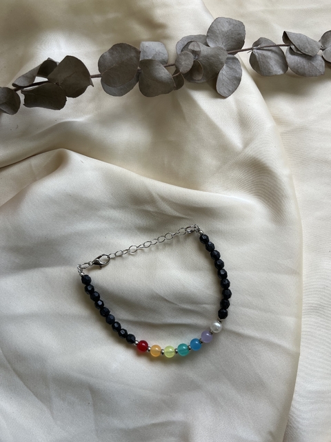 Pulsera 7 chakras negro - comprar online