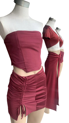 Corset Bengalina Bordo