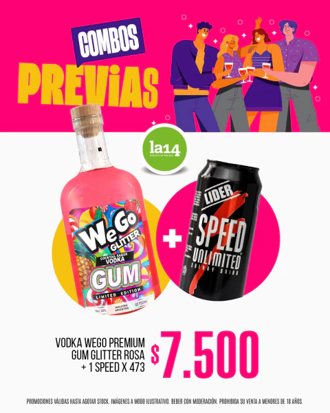 COMBO PREVIAS VODKA WEGO + SPEED - comprar online