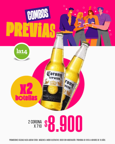 COMBO PREVIAS CORONA X 2 BOT - comprar online