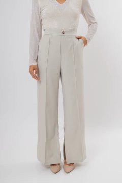 Pantalón sastrero de mujer tajos laterales - Iconic en internet