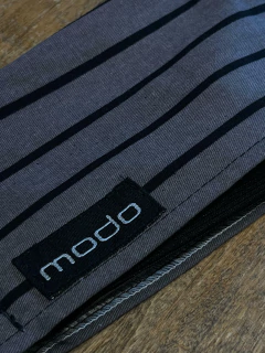 BANDANA GRIS CON RAYAS GRISES - comprar online