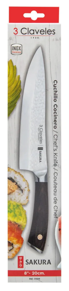 CUCHILLO CHEF 20CM SAKURA 3 CLAVELES (8410990010194) en internet